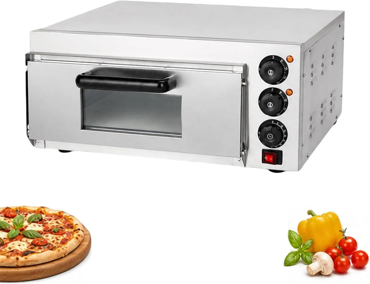 BoTongSiHai piec do pizzy, Elektryczny piekarnik do pizzy, 50 do 350°C, licznik czasu, profesjonalny