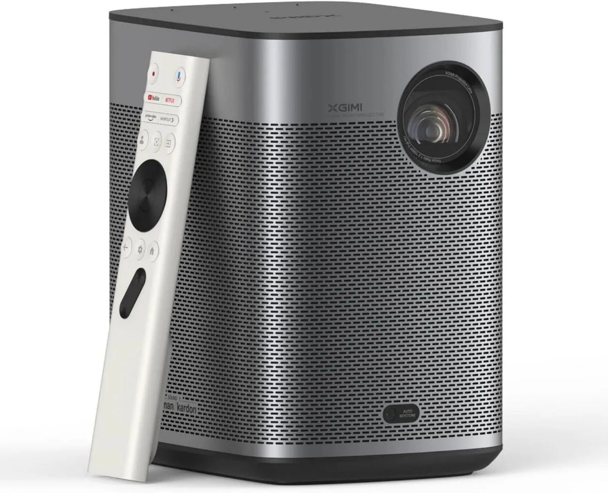 XGIMI projektor, Google 1080p 2.5h Smart TV, 200 cali, TV, HDR, WiFi, przenośne, HDR10, 700 ISO, akumulator 2.5h, 200 'ekran, Google TV z Netflix