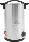 Dettchan, Piec elektryczny, 20, 5 x 34, 5 cm, 8 l, 1800 W, 30 do 110°C, 2 strefy temperaturowe, stal nierdzewna