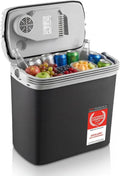 TZS First Austria, Elektryczna chłodnica, 20 l, 12 V, TZS PD 3 12 V / 230 V / USB-C, przenośna mini lodówka, czarny, potrójne zasilanie z USB- C 12 V/230 V/USB-C
