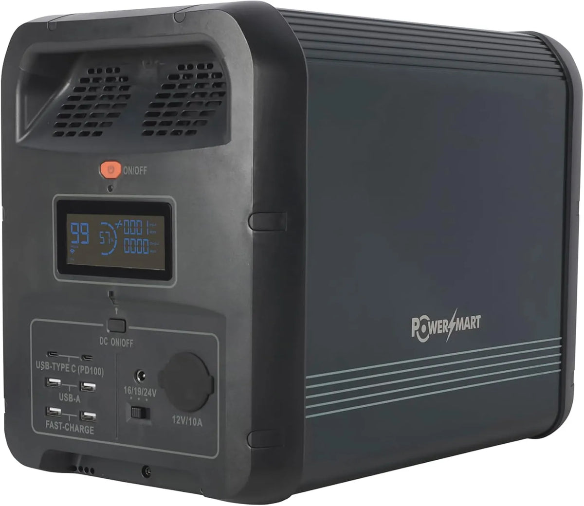 Przenośna stacja zasilania, 2160 Wh, 2200 W, 4400 W, PowerSmart Przenośna stacja zasilająca 2160 Wh, 4400 W Peak, generator solarny