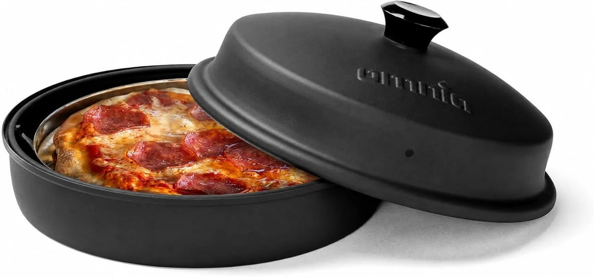 Omnia piec do pizzy, Elektryczny mini piekarnik do pizzy, przenośne, kemping, stal nierdzewna, Pizza Cruspy w 8 Minut