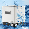 OMGGYER, Zmywarka, 60 l, kemping, stal nierdzewna, małe apartamenty, 41 do 60 l, z przyłączem wodnym lub bez, do kempingów, samonośne