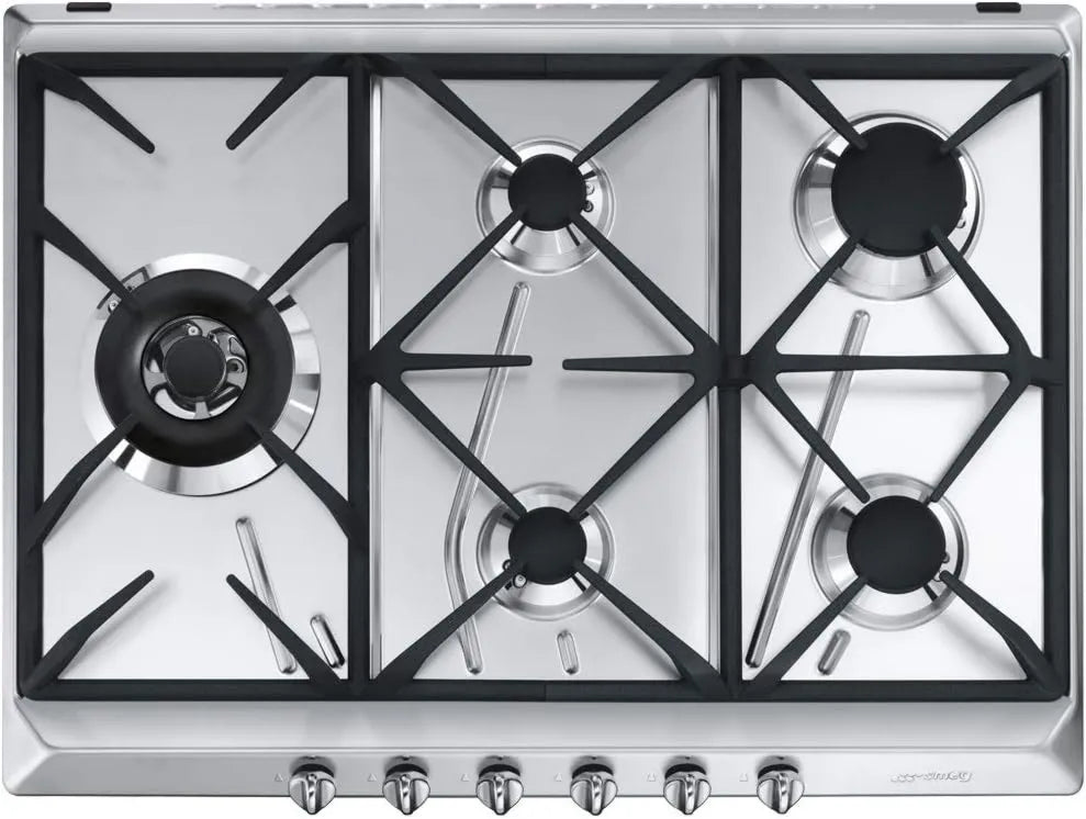 Smeg płyta grzewcza, SRV575GH5 Gaz piekarnik, UNIVERSAL piec gazowy, Stal nierdzewna