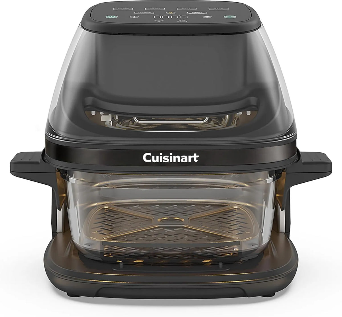 CUISINART frytkownica beztłuszczowa, Zmywarka, 8 l, 1600 W, grill, wyjmowany, Kitchenart ClearView Air Fry 3, 5-in-1 Air Fry, Bez PFSS, Szklana Koszyk, Piec, Pieczenie, Ogrzewanie
