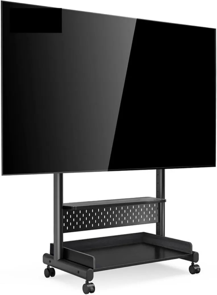 GOOPEEG, Szafka TV, 85 cali, koła jezdne, ekran LCD, regulacja wysokości LED LCD, Uniwersalne TV Toczenie dla telewizorów od 40 do