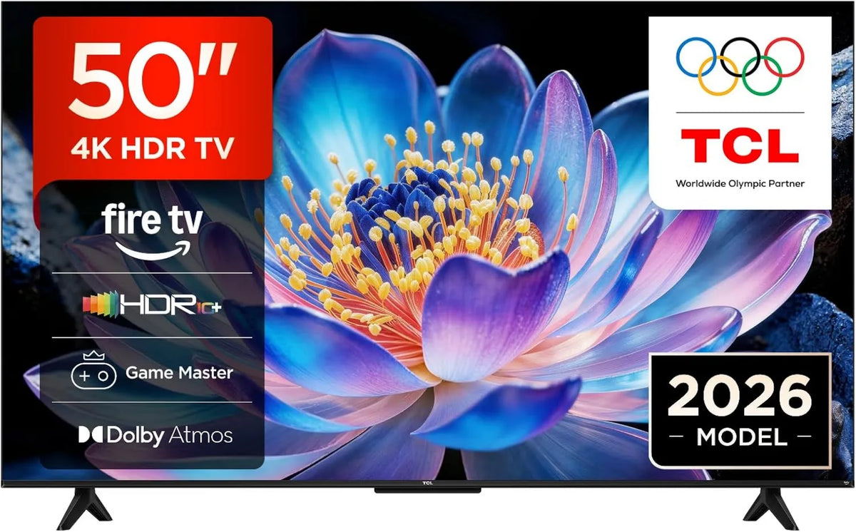 TCL telewizor, 50 V6D Smart TV, 50 cali, TV, 4K UHD, HDR, Sound Dolby, HDR10 +, Dolby Atmos, AirPlay 2, DTS: X, Press & Ask Alexa, Fire TV, Master gry